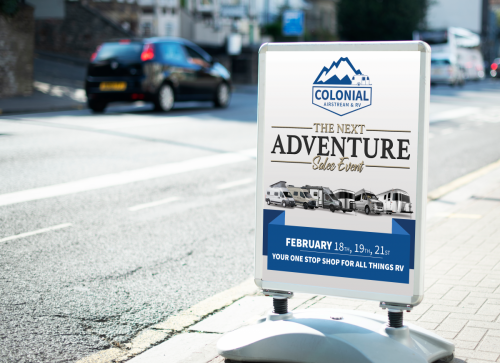 Next Adventure Outdoor Sign